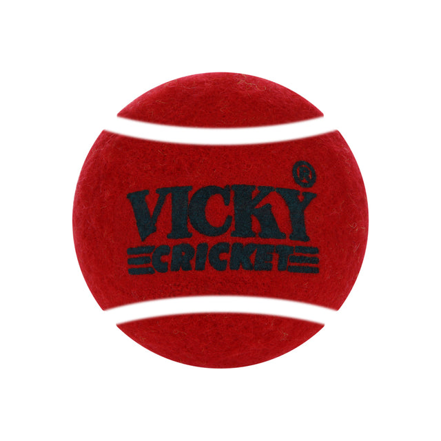 Vicky Cricket Tennis Ball Maroon Color 1