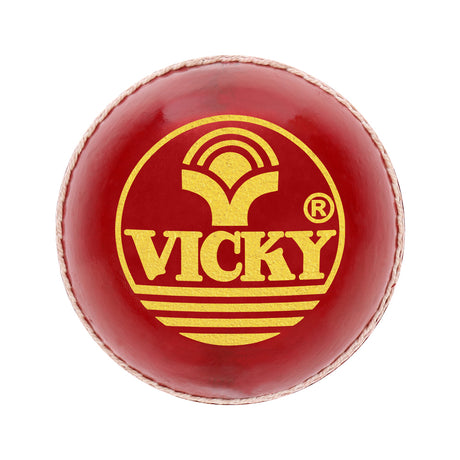 Vicky Smash Cricket Leather Ball Red