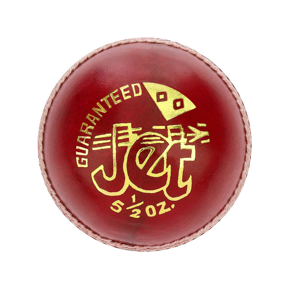 Vicky Jet Cricket Leather Ball Red