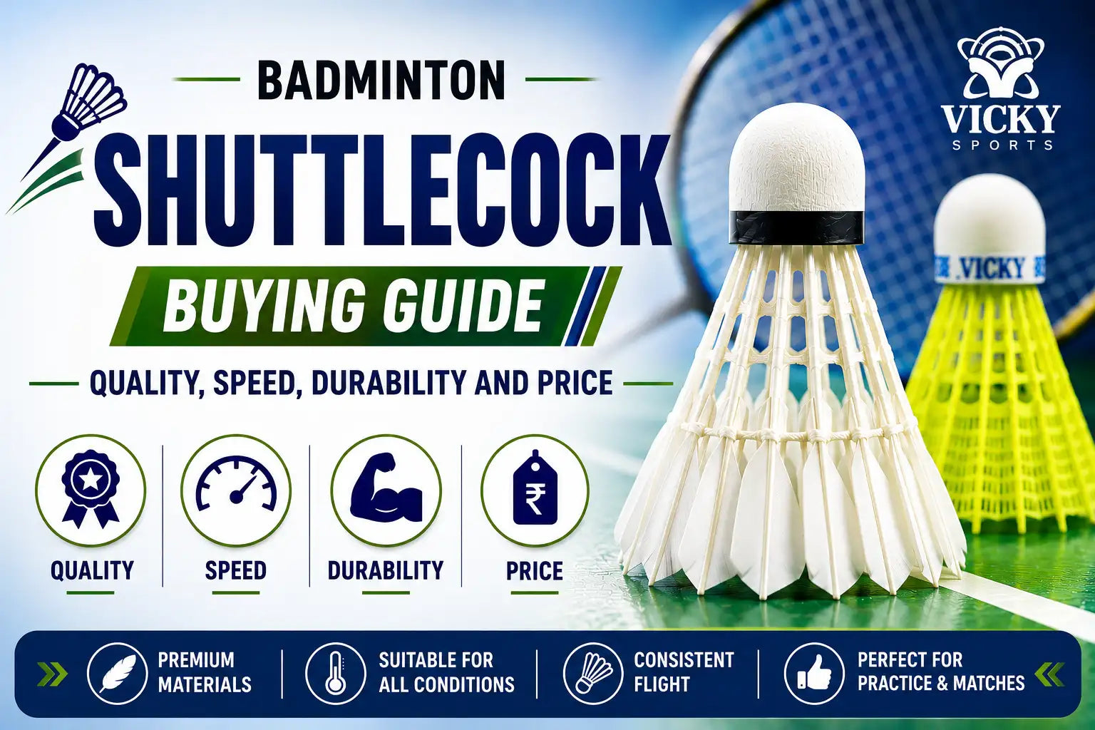 Badminton Shuttlecock Buying Guide: Quality, Speed & Price | Vicky Sports